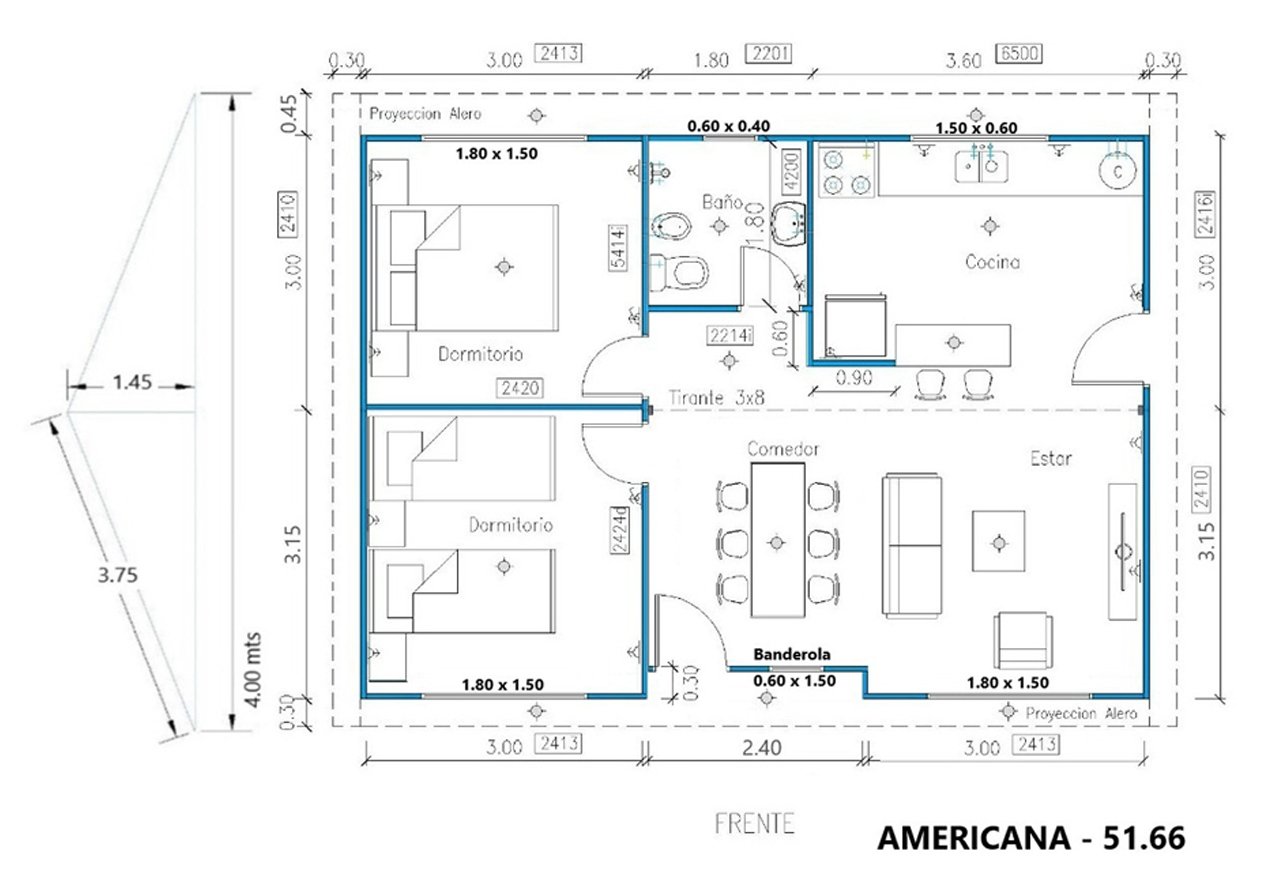 Plano Americana 51,66